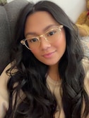Hedielyn J. M. - Gold Transparent - browline - acetate-metal