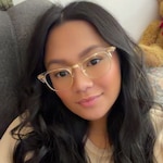 Hedielyn J. M. - Gold Transparent - browline - acetate-metal