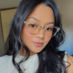Hedielyn J. M. - Gold Transparent - browline - acetate-metal