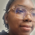 Tuere D. - Clear Pink - square - acetate