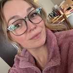 Marie-Pierre G. - Clear Green  - square - plastic