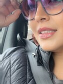 Yuliana C. - Shiny Crystal Navy - aviator - acetate