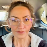 Leslie P. - Clear - rectangle - acetate