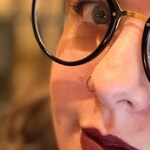 Samantha H. - Black - horn - acetate-metal