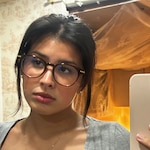 Francesca G. - Brown &Gold - round - acetate