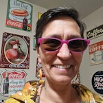 Jennifer C.  - Pink - rectangle - acetate