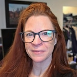Erin A. - Matte Black - rectangle - acetate