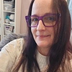 Heather C. - Crystal Purple - horn - acetate