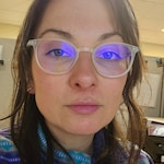 Candace M. - Matte Clear - round - plastic