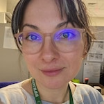 Candace M. - Matte Pink - round - plastic