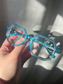 Gabrielle S. - Iridescent Dark Green - geometric - acetate