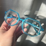 Gabrielle S. - Iridescent Dark Green - geometric - acetate