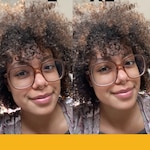 Leah D. - Clear Brown - square - acetate
