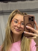 Haylee W. - Pink Orange - horn - plastic
