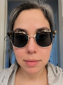 Laura W. - Ivory Tortoise - browline - acetate