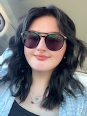 Holly S. - Black - aviator - plastic