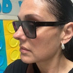 Davinia S. - Shiny Black - square - plastic