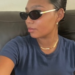 Kia A. - Black - oval - acetate