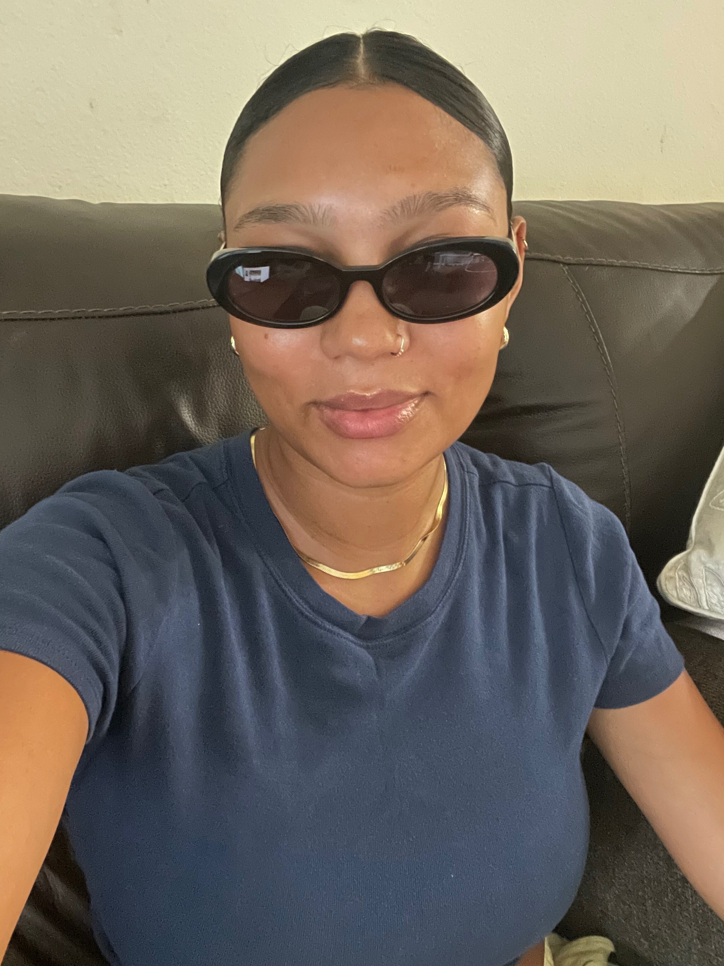 サングラス/メガネ SBO 5.0 WINONA // AGED MAD BLACK Winona - Oval Black Frame Sunglasses For Women | Eyebuydirect