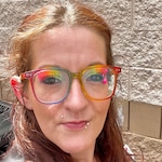 Kasandra C. - Rainbow - square - plastic