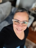Evelyn T. - Clear - browline - acetate-metal