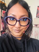 Lauren V. S. - Tortoise Purple - oval - acetate