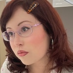 Samantha De La O - Purple - oval - metal