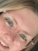 Grace A. - Clear Pink - rectangle - acetate