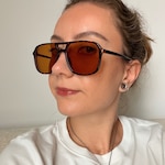 Dominika L. - Green - aviator - plastic