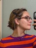 Emily M. - Matte Leopard - horn - plastic