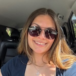 Lauren N. M. - Black - aviator - metal
