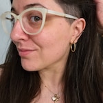 Mindy R. - White - horn - acetate