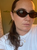 Elissa - Black - oval - acetate