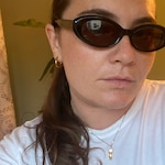 Elissa - Black - oval - acetate