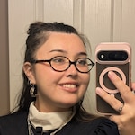 Mikayla S. - Tortoise - oval - acetate