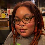 Jarielle J. - Crystal Olive Green - rectangle - acetate