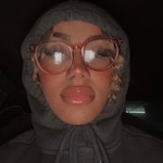 Leandra - Clear Pink - round - plastic