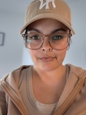 Alida M. - Clear Brown - square - acetate-metal