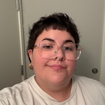 Joey R. - Clear Pink - square - acetate