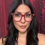 Alina C. - Burgundy - square - acetate-metal