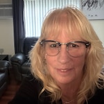 Peggy J. - Black/Silver - browline - plastic-metal