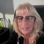 Peggy J. - Black/Silver - browline - plastic-metal