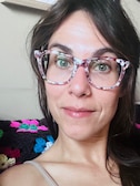 Claire M. - Pink Floral - square - acetate